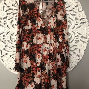Forever 21 floral romper